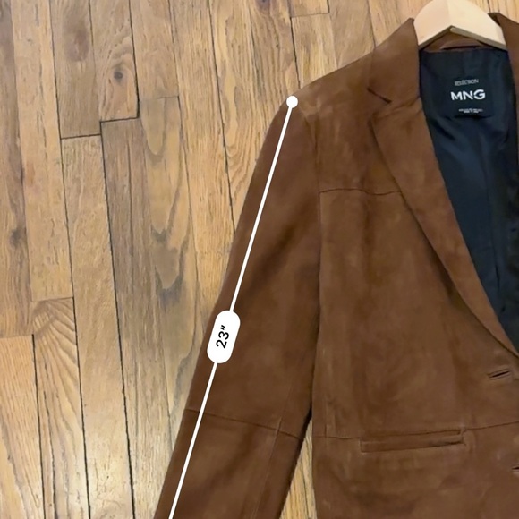Mango Tan Suede Women's Blazer. Price is firm. No offers accepted. - Picture 9 of 16